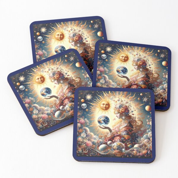 Item preview, Celestial Gaia: Sun, Earth and the Cosmic Bloom designed and sold by daweave77.