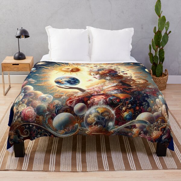 Item preview, Celestial Gaia: Sun, Earth and the Cosmic Bloom designed and sold by daweave77.