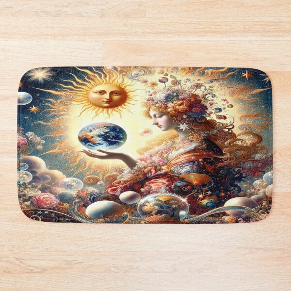 Item preview, Celestial Gaia: Sun, Earth and the Cosmic Bloom designed and sold by daweave77.