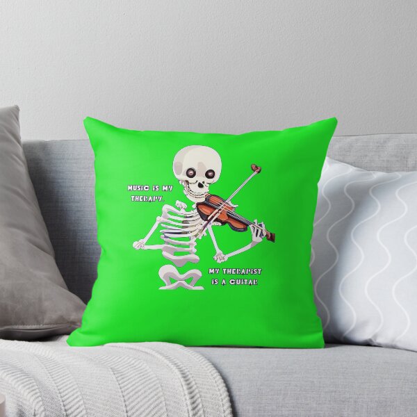 Item preview, Funny-Skeleton-Guitarist-T-Shirt designed and sold by JohannBaur6.