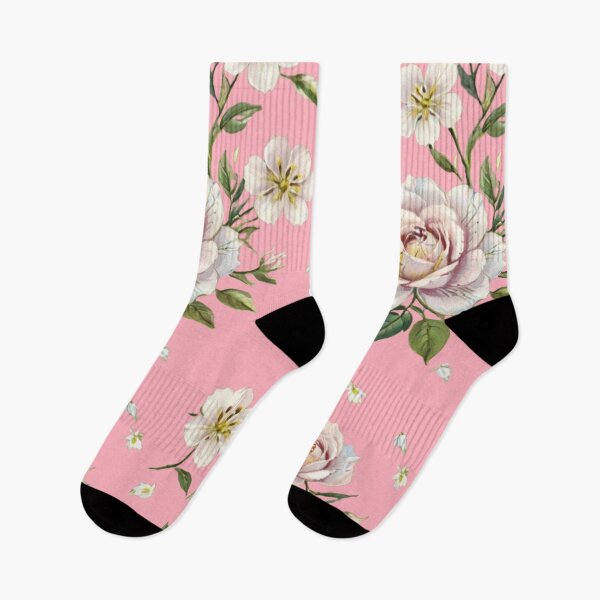 Item preview, Vintage style pink roses designed and sold by Nice-patterns.