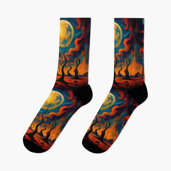 Item preview, Moonlit Rift –  Landscape of Flame and Silence designed and sold by daweave77.