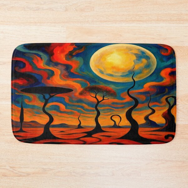Item preview, Moonlit Rift –  Landscape of Flame and Silence designed and sold by daweave77.