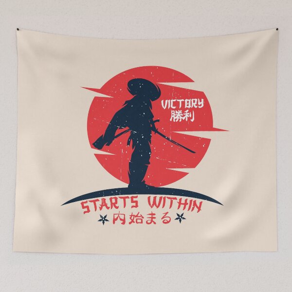 Item preview, Samurai Victory – Japanese Warrior Spirit Design designed and sold by DaVinciFeather.