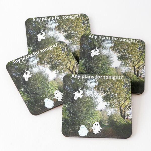 Item preview, Any Plans for Tonight? – Woodland Ghost Gathering designed and sold by Happy-Images.