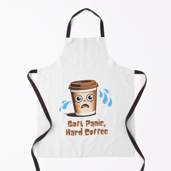 Item preview, “Soft Panic, Hard Coffee" – Funny Caffeine Anxiety Sticker & More designed and sold by LA Art.