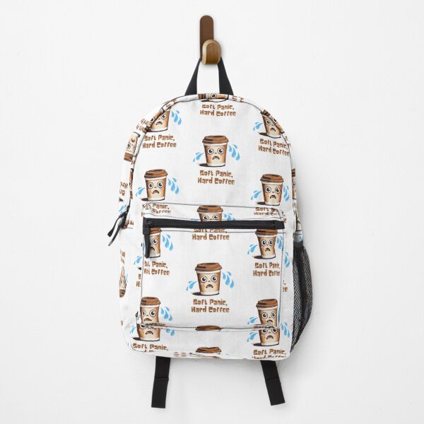 Item preview, “Soft Panic, Hard Coffee" – Funny Caffeine Anxiety Sticker & More designed and sold by LA Art.