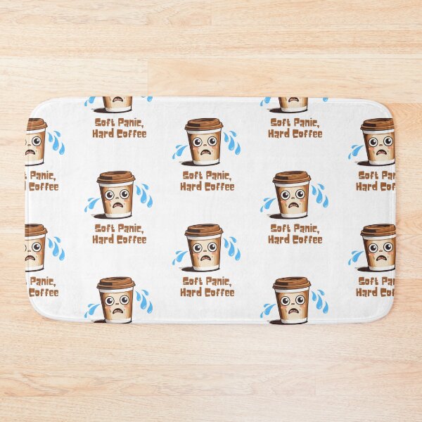 Item preview, “Soft Panic, Hard Coffee" – Funny Caffeine Anxiety Sticker & More designed and sold by LA Art.