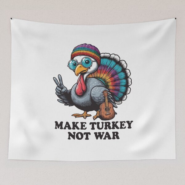 Item preview, Hippie Turkey Make Turkey Not War designed and sold by Gkinoki.