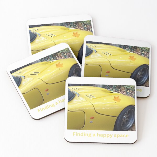 Item preview, Finding a Happy Space – Yellow Car and Autumn Leaf designed and sold by Happy-Images.