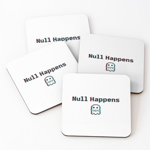 Item preview, Null Happens Coding Humor Design designed and sold by WiserShop.