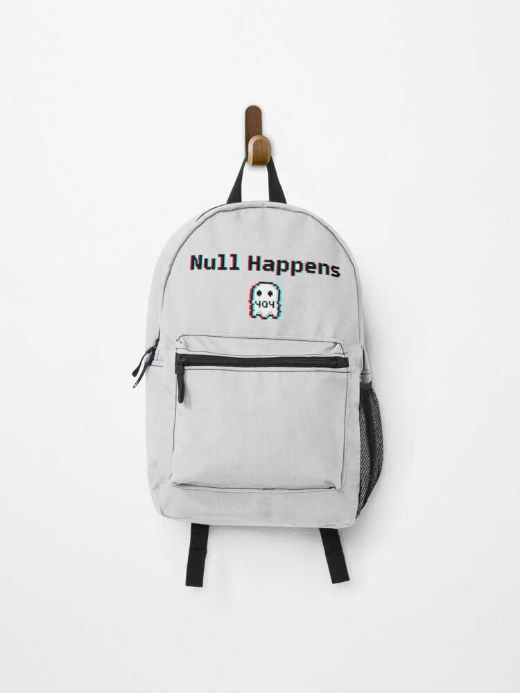 Thumbnail 1 of 3, Backpack, Null Happens Coding Humor Design designed and sold by WiserShop.