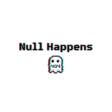 Artwork thumbnail, Null Happens Coding Humor Design by WiserShop