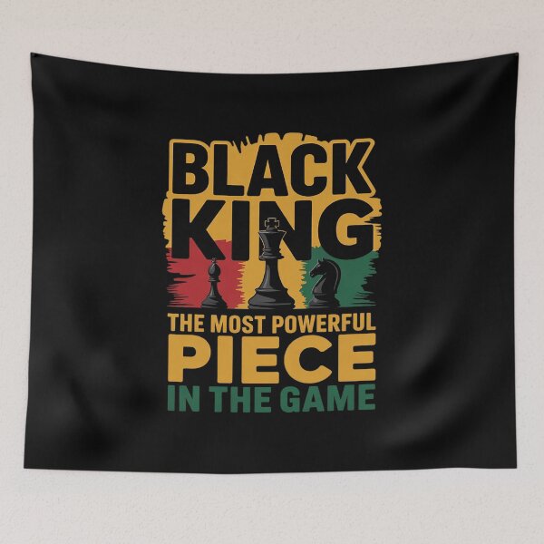Item preview, Black King The Most Powerful Piece In The Game  designed and sold by lilLilaBatArt.