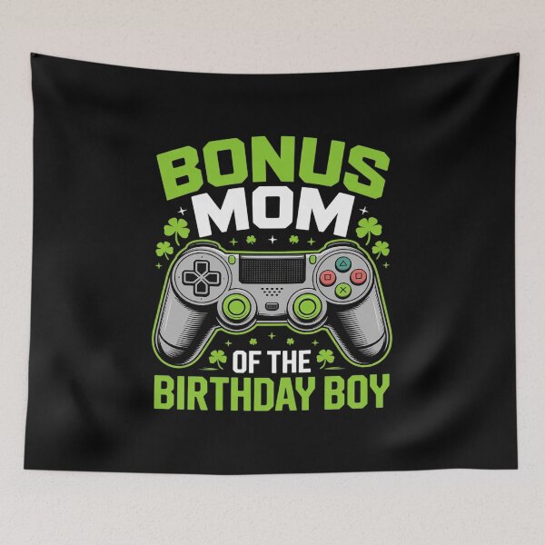 Item preview, Bonus Mom Of The Birthday Boy Video Game Bday Party  designed and sold by lilLilaBatArt.