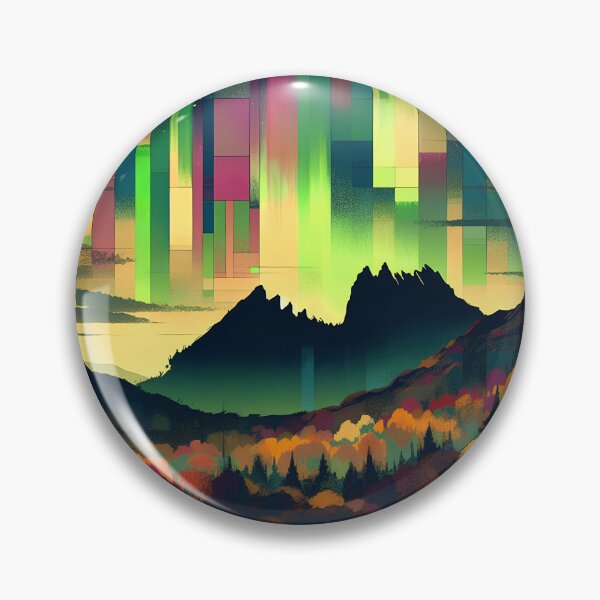 Item preview, The Neon Cradle Mountain | Tasmanian Night Sky Art | Stoneflower-Art designed and sold by Stoneflower-Art.