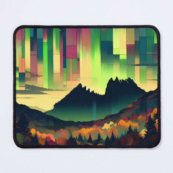 Item preview, The Neon Cradle Mountain | Tasmanian Night Sky Art | Stoneflower-Art designed and sold by Stoneflower-Art.