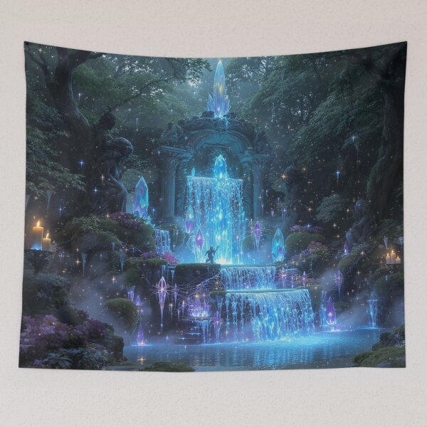 Item preview, Mystical Crystal Falls in an Enchanted Woodland designed and sold by Help De Helpers.