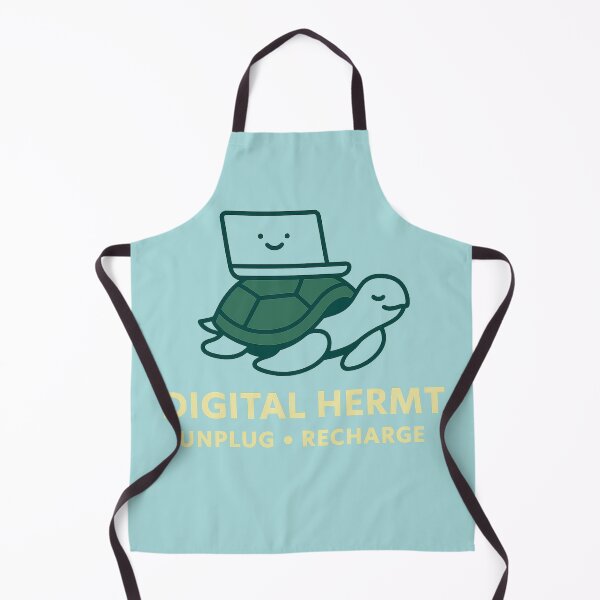 Item preview, DIGITAL HERMIT – Unplug and Recharge Turtle Tech Design for Mindful Balance designed and sold by Meta Mirage .