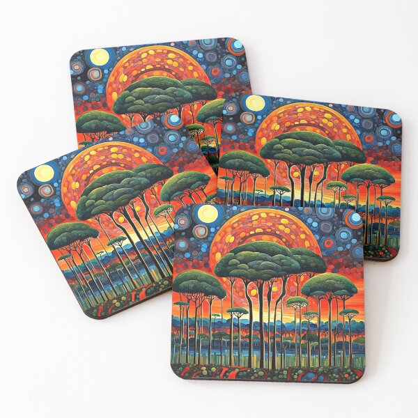 Item preview, Eclipse over forest landscape designed and sold by George Hutton Hunter.