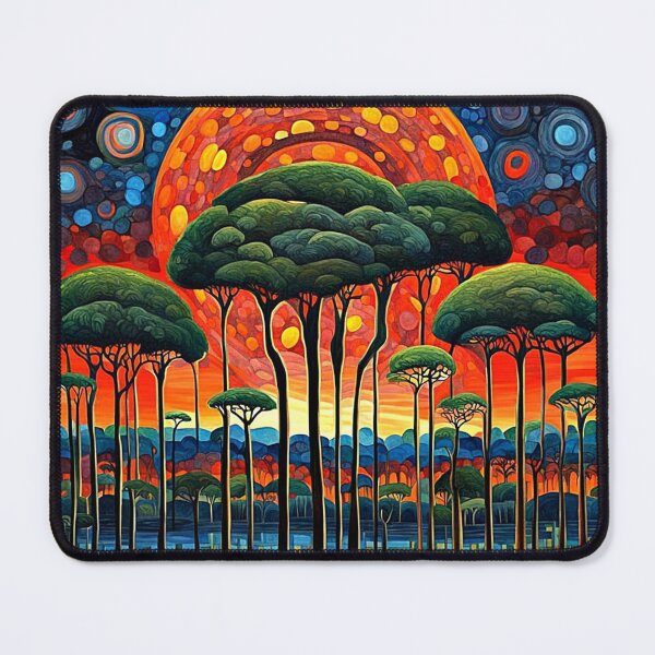 Item preview, Eclipse over forest landscape designed and sold by George Hutton Hunter.