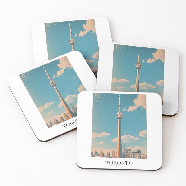 Item preview, Toronto CN Tower Poster – Canada Skyline Urban Cityscape Art Print Modern Wall Decor designed and sold by sticky10.