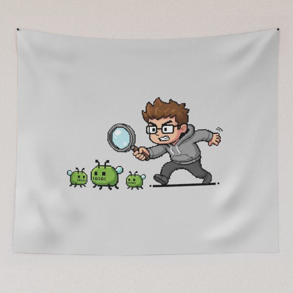 Item preview, Bug Hunter Funny Coder Art designed and sold by WiserShop.