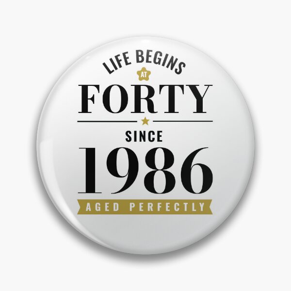 Item preview, 40 Years Old Life Begins At Forty 1986 40th Birthday designed and sold by CG Studio.