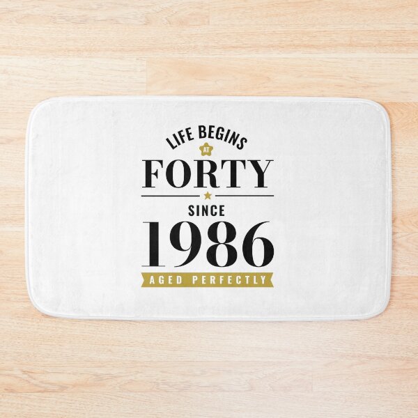 Item preview, 40 Years Old Life Begins At Forty 1986 40th Birthday designed and sold by CG Studio.