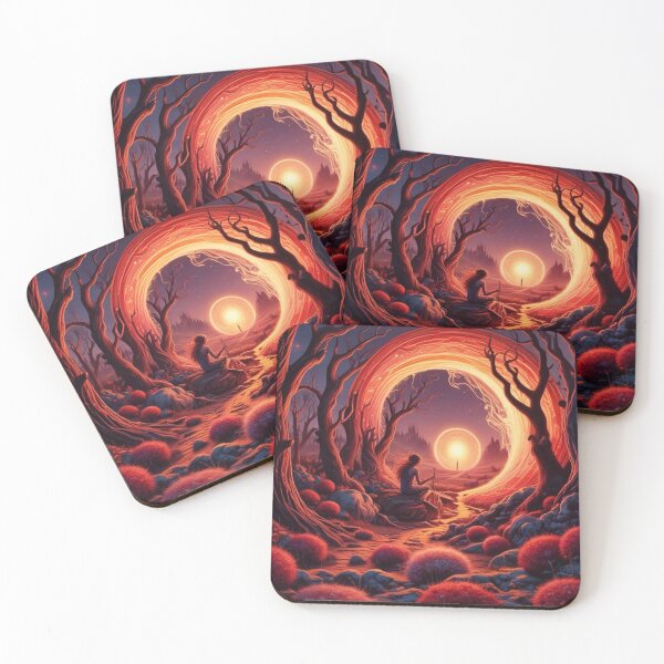 Item preview, Crimson Forest Portal with Solitary Figure designed and sold by Help De Helpers.