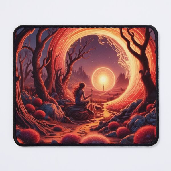 Item preview, Crimson Forest Portal with Solitary Figure designed and sold by Help De Helpers.
