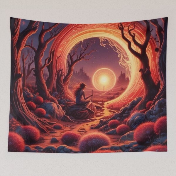 Item preview, Crimson Forest Portal with Solitary Figure designed and sold by Help De Helpers.