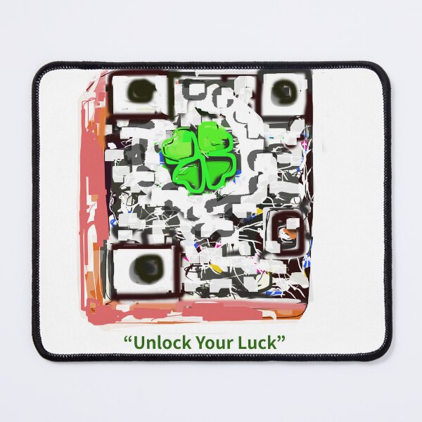 Item preview, Unlock Your Luck QR Code: Four-Leaf Clover Digital Art" designed and sold by mejuart.