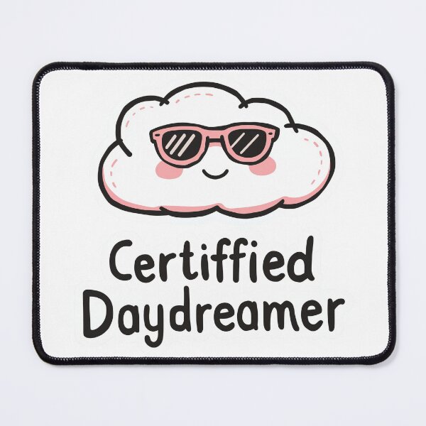 Item preview, Certified Daydreamer – Whimsical Cloud Cartoon Design designed and sold by JeeFoSnP.