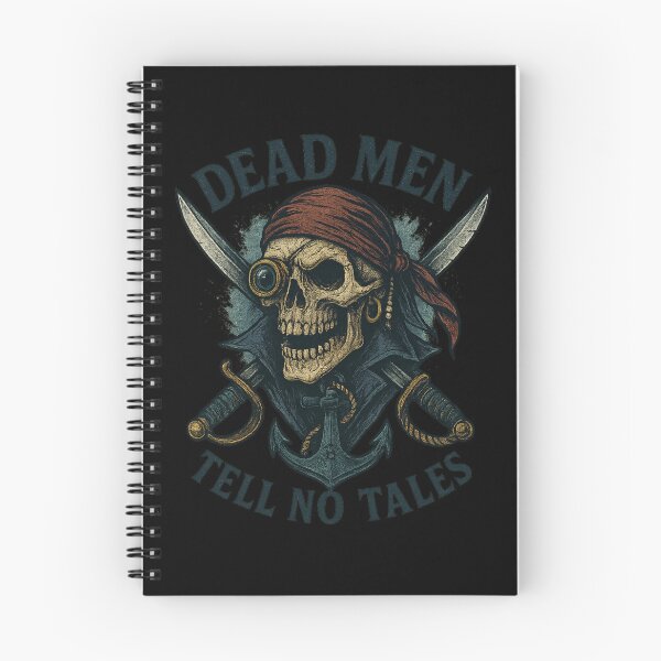 Item preview, Dead Men Tell No Tales Pirate Skull — Vintage Nautical  designed and sold by getpressedshirt.