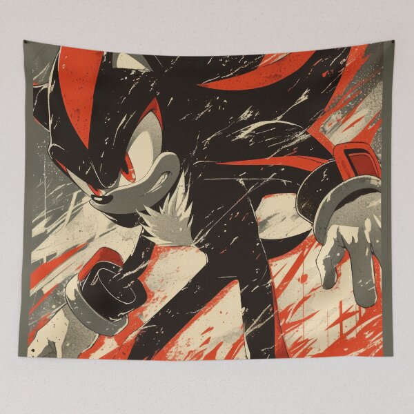 Item preview, Shadow Distressed Hedgehog Poster  designed and sold by AnimeArsenalPrints.