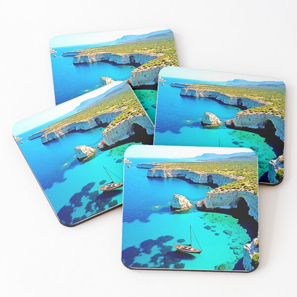 Item preview, Sailboat Cliffside Sanctuary Art designed and sold by Health And Fitness Posts e-Store.