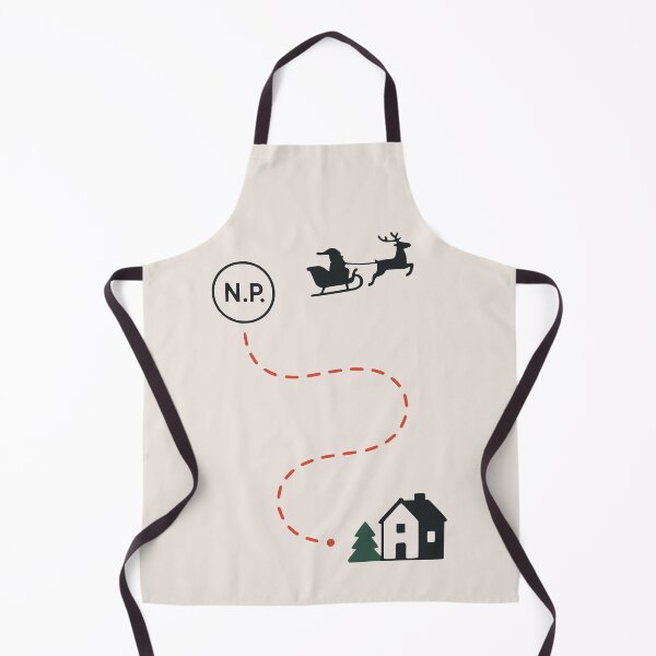 Item preview, Santa’s Sleigh Route – Minimal Holiday Map from the North Pole designed and sold by PrintSmithArt.