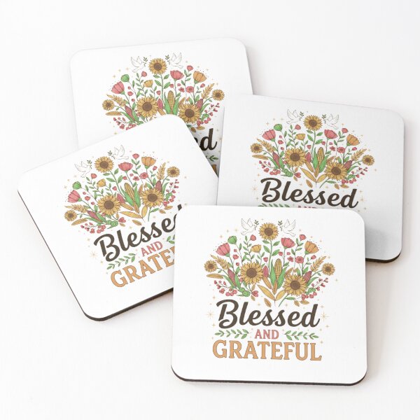 Item preview, Blessed and Grateful - Happy Thanksgiving - Christian Thanksgiving - Give Thanks - Christian Floral Design | Thanksgiving Gift for Women designed and sold by Gahyl7.