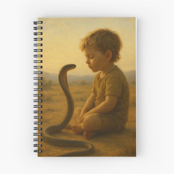 Item preview, Child with snake, peaceful designed and sold by Utopia-dreams.
