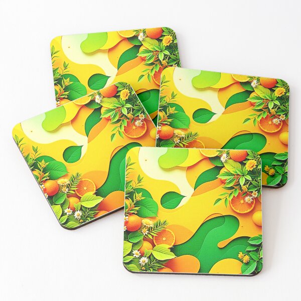 Item preview, Fresh Citrus Summer Vibes Art designed and sold by Health And Fitness Posts e-Store.