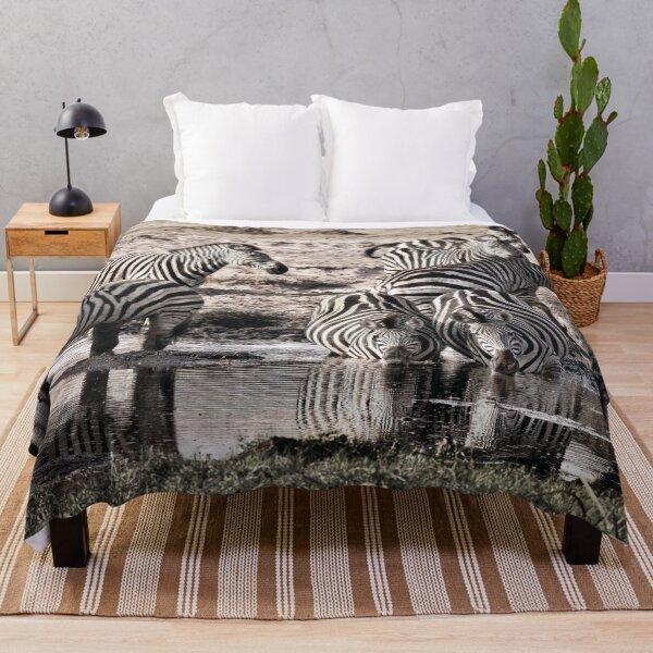Item preview, Zebras At the Waterhole designed and sold by Kay Brewer.