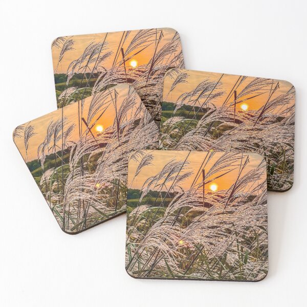 Item preview, Golden Grasses at Sunset – Autumn Harvest Glow designed and sold by aadventures.