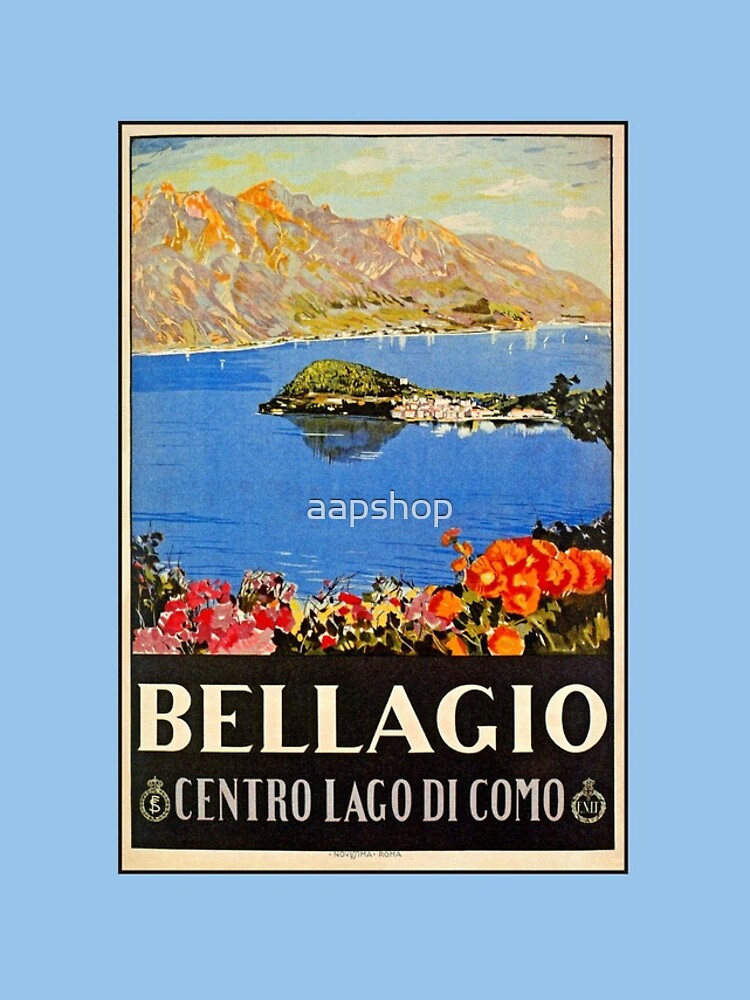 Lake Como Italy Lago Di Como Vintage Poster Print Italian Travel Advert Art