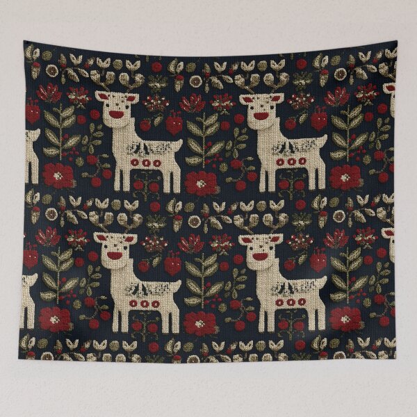 Item preview,  Funny Deer Ugly Chrismas Knitted Style Pattern designed and sold by SecretDicer.