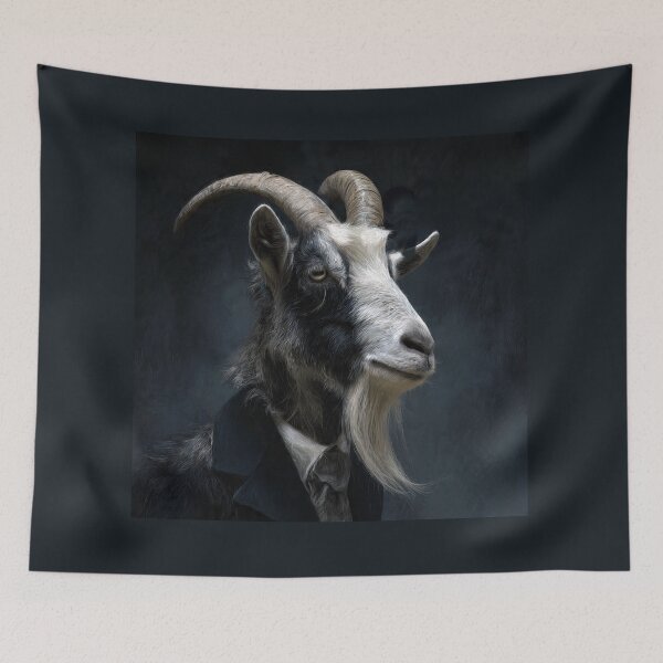 Item preview, Goat in Formal Attire designed and sold by Savannah Gibbs.