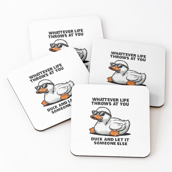 Item preview, Duck and Let Someone Else — Funny Cartoon Duck with Sunglasses designed and sold by HBDStudio.