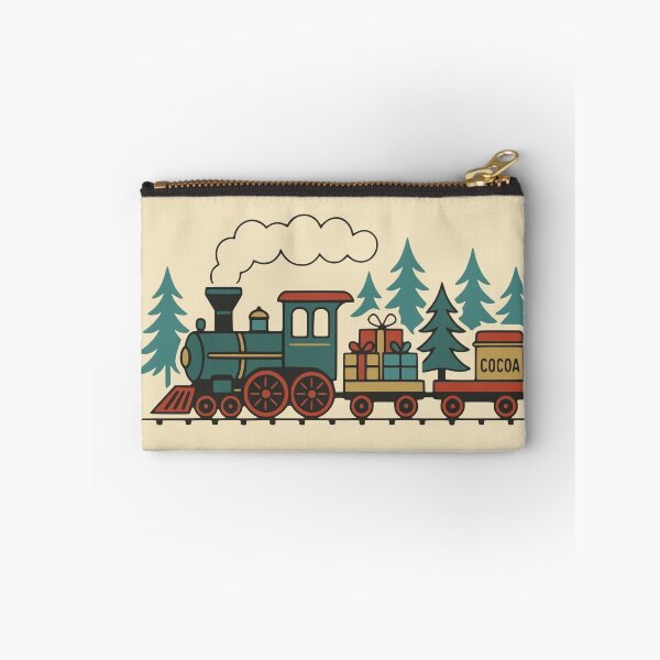 Item preview, North Pole Express – Retro Holiday Train with Gifts and Cocoa designed and sold by PrintSmithArt.