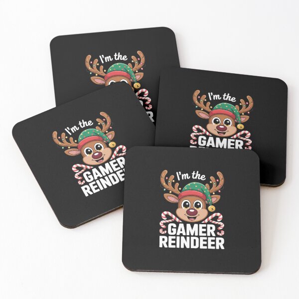 Aperçu de l'œuvre Pyjama de Noël Gamer XMas Renne assorti créée et vendue par ClassicAnthony.