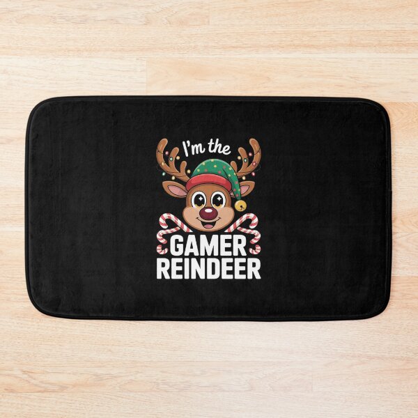 Aperçu de l'œuvre Pyjama de Noël Gamer XMas Renne assorti créée et vendue par ClassicAnthony.
